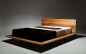 Preview: orig. MOOD Zeitloses Design Bett aus Massivholz
